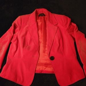 Bright pink velvet Blazer